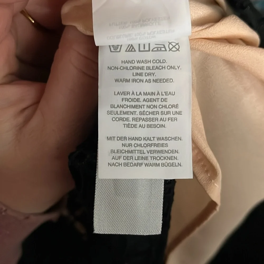 NWT J. Crew One Shoulder Eyelet Top‎ in Black.